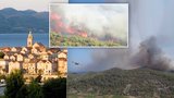 Dovolenkový ráj Čechů v plamenech: Chorvatská letoviska ohrožují požáry!