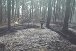 Plameny zachvátily v úterý před polednem les a porost u železniční trati u Rohatce. Na místě zasahovala stovka hasičů.