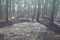 U Rohatce vzplál les, zasahovala stovka hasičů a vrtulník s vakem