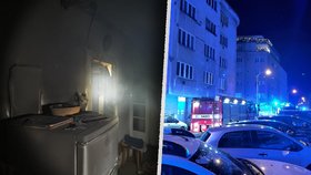 Tragický požár v Andrštově ulici v pražské Libni si vyžádal jednu oběť. (27. prosinec 2021)