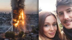 Mladý italský pár zahynul při požáru Grenfell Tower.