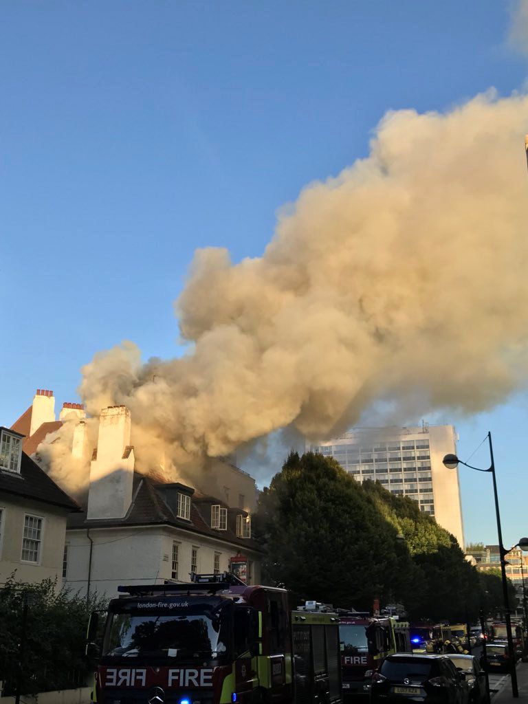 Požár v Londýně (ilustrační foto)
