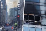 Požár mrakodrapu v Londýně (7. 3. 2022)