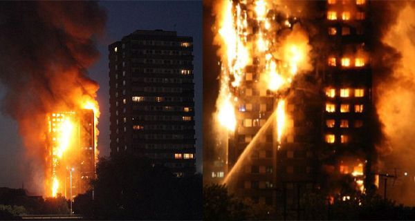 Masivní požár obytného domu v Londýně