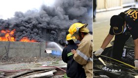 Požár v továrně na obuv na předměstí Manily si vyžádal desítky obětí