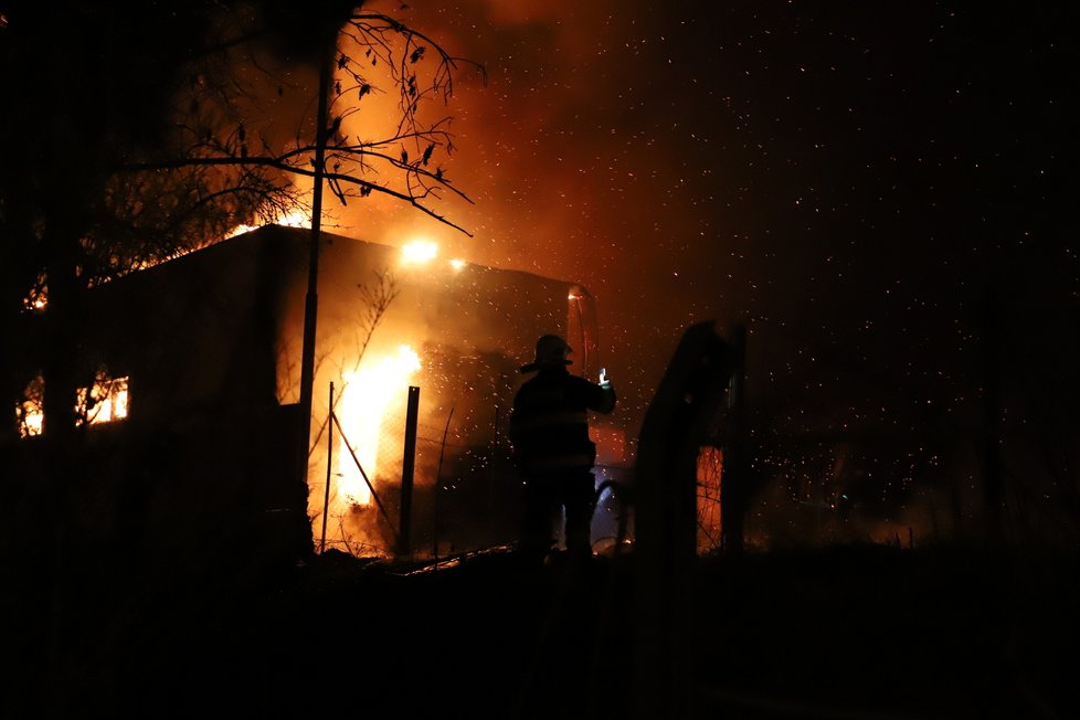 Mohutný požár v Mladé Boleslavi (29. 1. 2022)