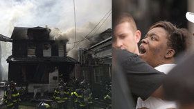 Při požáru newyorského domu zemřelo pět lidí včetně tří dětí.