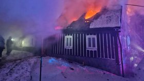 Požár domu v Jablonci nad Nisou (4.1.2026)