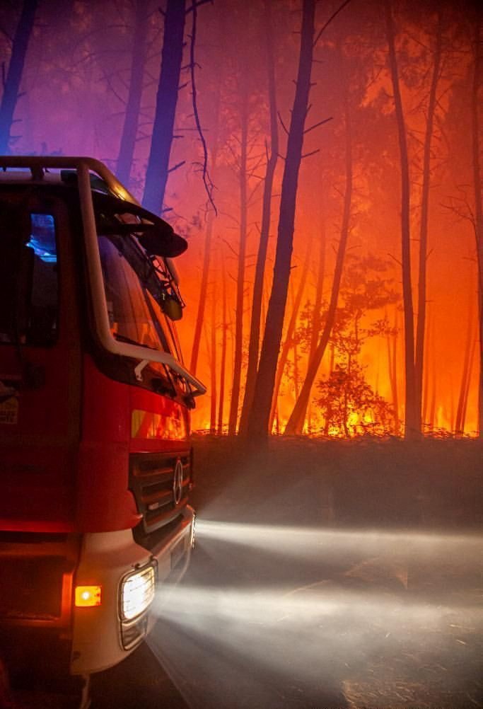 Požár ve Francii. (16. 7. 2022)