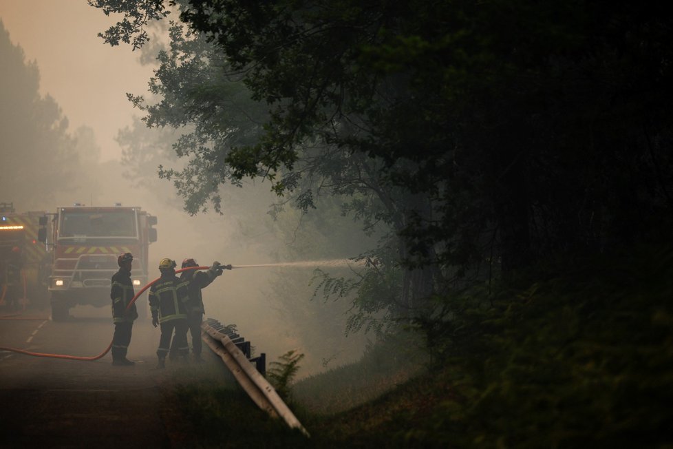 Požár ve Francii (16. 7. 2022)