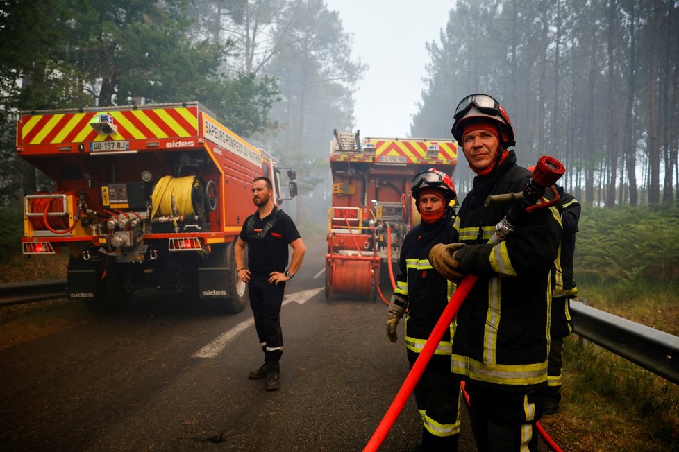 Požár ve Francii (16. 7. 2022)