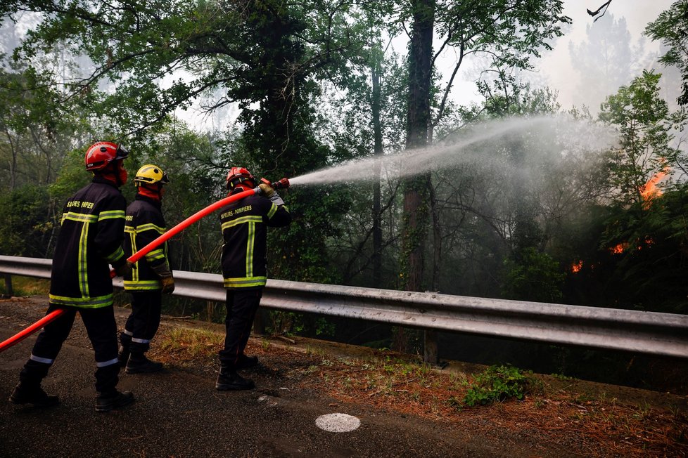 Požár ve Francii (16. 7. 2022)