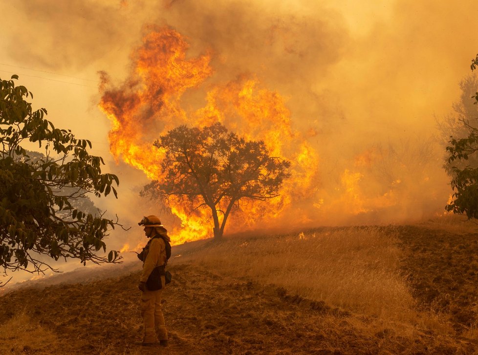 Už 36.000 hasičů i dobrovolníků se v Kalifornii zapojilo do boje s ohněm, který si zatím vyžádal osm mrtvých a stovky vypálených domů