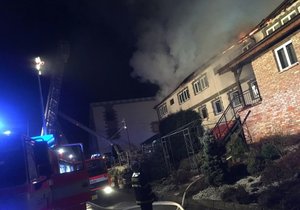 Požár hotelu Fridrich v Těrlicku
