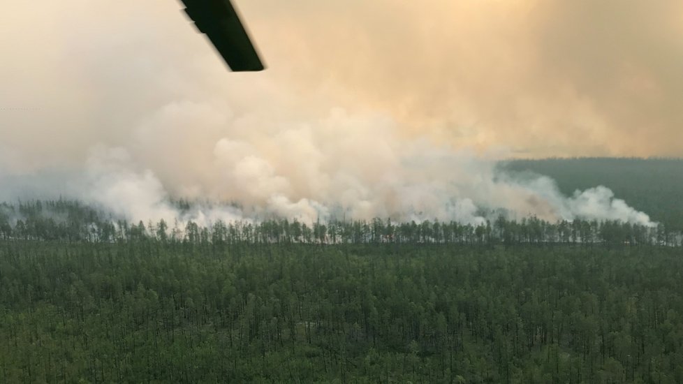 Jedovatý dým z požárů na Sibiři se šíří do Jakutsku