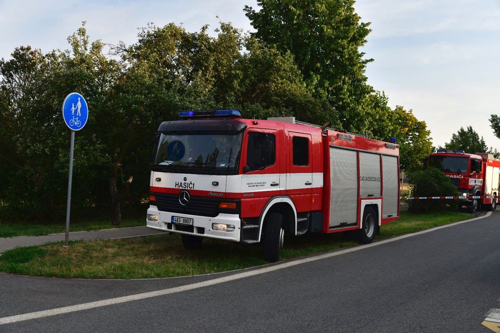 Hasiči vyjížděli k požáru opuštěného domu v ulici U Boroviček.