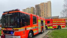 Požár v ostravské části Dubina si vyžádal převoz ženy a dítěte (5) do nemocnice.