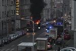 V Sokolovské ulici v Praze 8 hořel kontejner nákladního automobilu.
