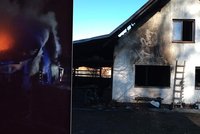 Rodina z Kramolína přišla při požáru o všechno: V domě, který lehl popelem, uhořela i jejich kočička