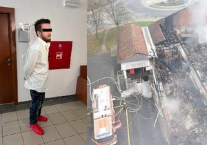 Za požár supermarketu v Chodově na Sokolovsku soudí Mária B. (20). Škoda se vyšplhala na 100 milionů korun.