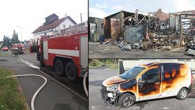 Při výbuchu skladu plynových bomb v Plané uhořel zaměstnanec: Případ nelegálního přepouštění plynu rozplétá soud.