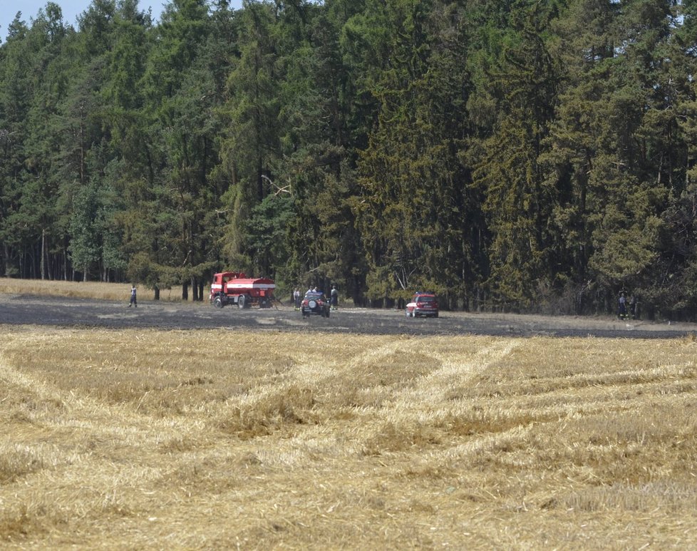 U Zhoře na Tachovsku lehla popelem část pole.