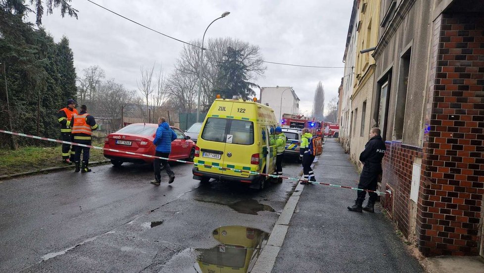 Vyšetřování požáru domku v zahradní kolonii v Předlicích (18. 02. 2023)