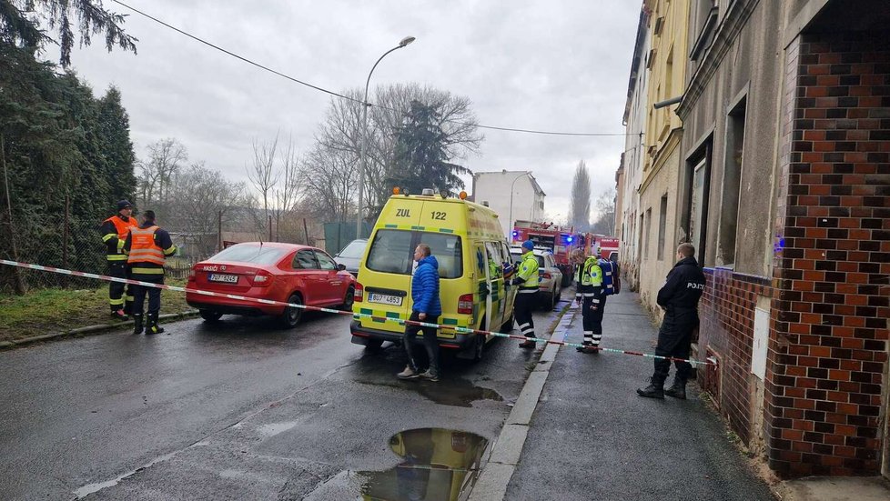 Vyšetřování požáru domku v zahradní kolonii v Předlicích (18. 02. 2023)