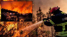 Portugalsko sužují desítky velkých požárů.