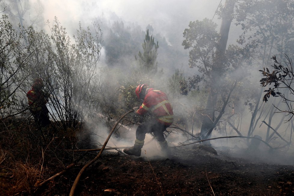 Na jihu Portugalska zuří obří lesní požár. Vyžádal si už 25 zraněných. Dva hotely byly evakuovány