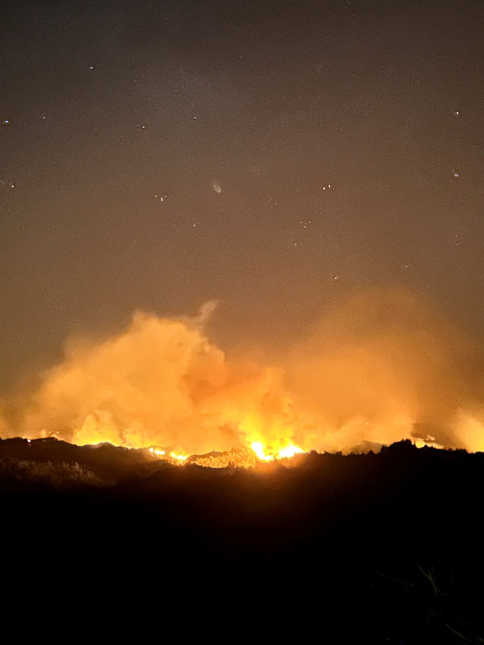 Požáry na řeckém ostrově Rhodos (červenec 2023)