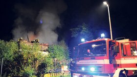 Požár likvidovaly dvě jednotky hasičů