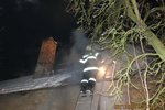 Při požáru rodinného domu v Přemyslovicích na Prostějovsku v noci zemřel muž