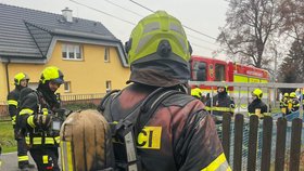Požár rodinného domu v Liberci.