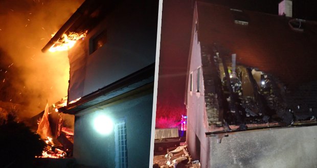 Na Vsetínsku hořel rodinný dům: Více než třímilionová škoda a jeden zraněný!