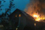 Požár rodinného domu v Podlažicích