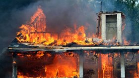 Požár rodinného domu na Slovensku (ilustrační foto)