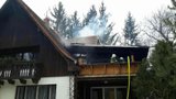 Požár zničil rodinný dům ve Velké nad Veličkou, příčina je zatím neznámá
