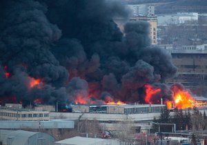Na Sibiři hořelo v továrně na strategické rakety