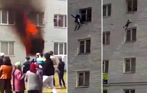 Dramatický požár: Matka musela vyhodit děti ze čtvrtého patra!