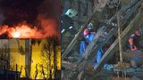 Spoušť a zkáza: Hasiči natočili první záběry interiéru vyhořelého nákupního centra