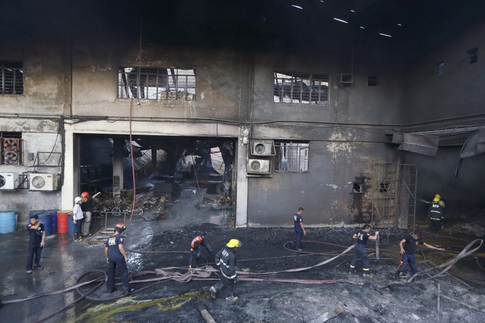 Požár v Manile