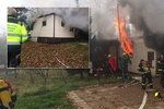 Při požáru chaty v Černošicích uhořel jeden člověk.