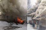 Při požáru roubenky vznikla škoda 1,5 milionu. Dům je neobyvatelný.