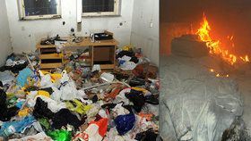 Požár squattu na Žižkově: Škoda žádná, jeden člověk lehce zraněn