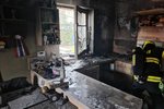 Při požáru v rodinném domě na Šumpersku zemřelo šest psů. Majitel se zranil.