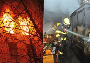 V Tyršově ulici v Praze 2 vyhořel byt, předběžná škoda činí 750 milionů korun.