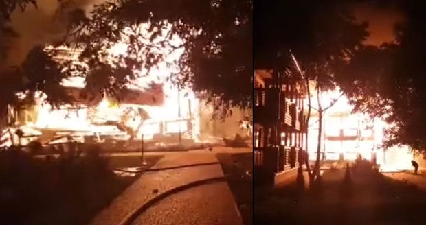 Ohnivé peklo na dětském táboře: Tři děti uhořely, další se zranily, když skákaly z oken