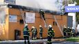 Požár průmyslového areálu v Otrokovicích