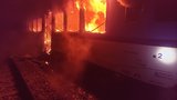 Požár vagonu: Tři cestující se nadýchali kouře! Provoz na trati na Vyškovsku stál